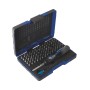 Set di punte LUX Comfort 72 pezzi in custodia blu con punte e cacciavite.
