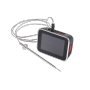 Weber Smart Hub display base station nero-argento con sonda di temperatura per grill.