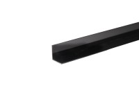 Profilo angolare 2 m 10x10 mm alluminio spazzolato nero