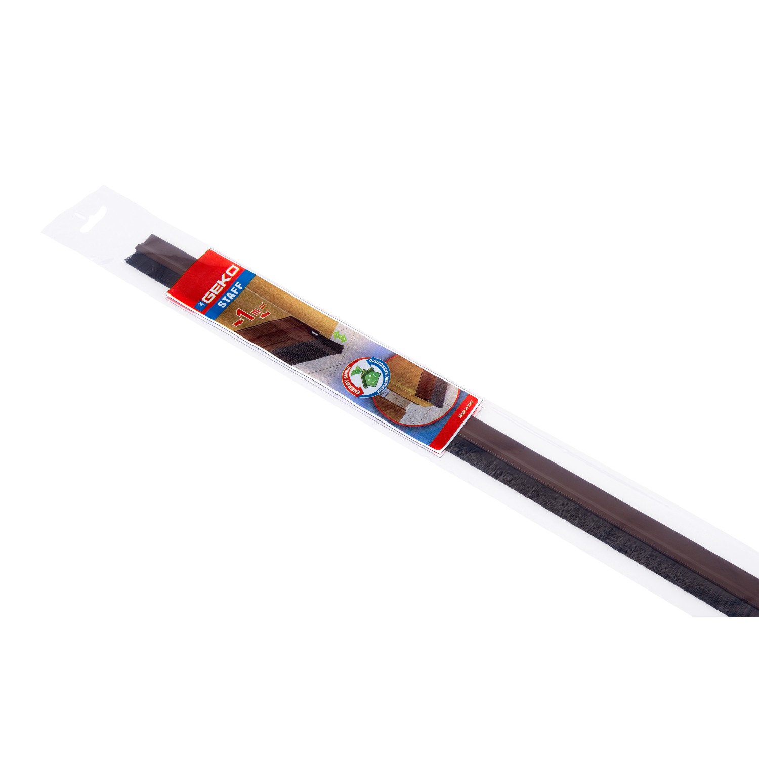 Paraspifferi Per Porte - Guarnizione A Spazzola In Silicone | Anti Freddo, Polvere, Insetti | Colore Marrone - Foto 3