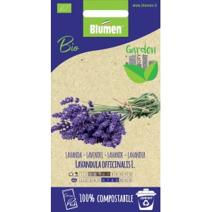 Semi di lavanda biologici di Blumen per erbe aromatiche in giardino.
