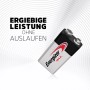 Batteria alcalina Energizer Max 9V E-Block, 1 pezzo.