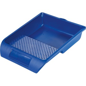 Vaschetta per pittura LUX blu (32x26cm) in plastica con griglia per rulli e pennelli.