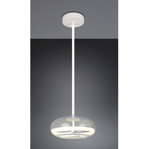 Lampadario a sospensione LED Tarsia 3500lm 4000K Ø40cm bianco opaco