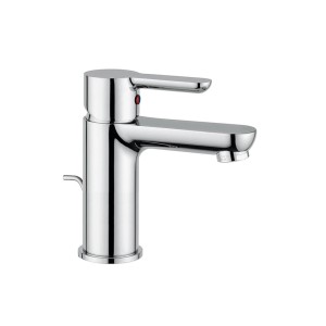 Miscelatore lavabo t.b.t. cromato lucido per bagno.
