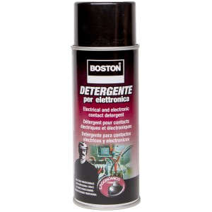 BOSTON detergente per contatti elettrici ed elettronici, spray per manutenzione.
