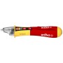 Rilevatore di tensione Wiha senza contatto rosso/giallo 12-1000V con display LED e torcia.