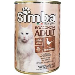Cibo umido per gatti Bocconcini Adult selvaggina 415 g