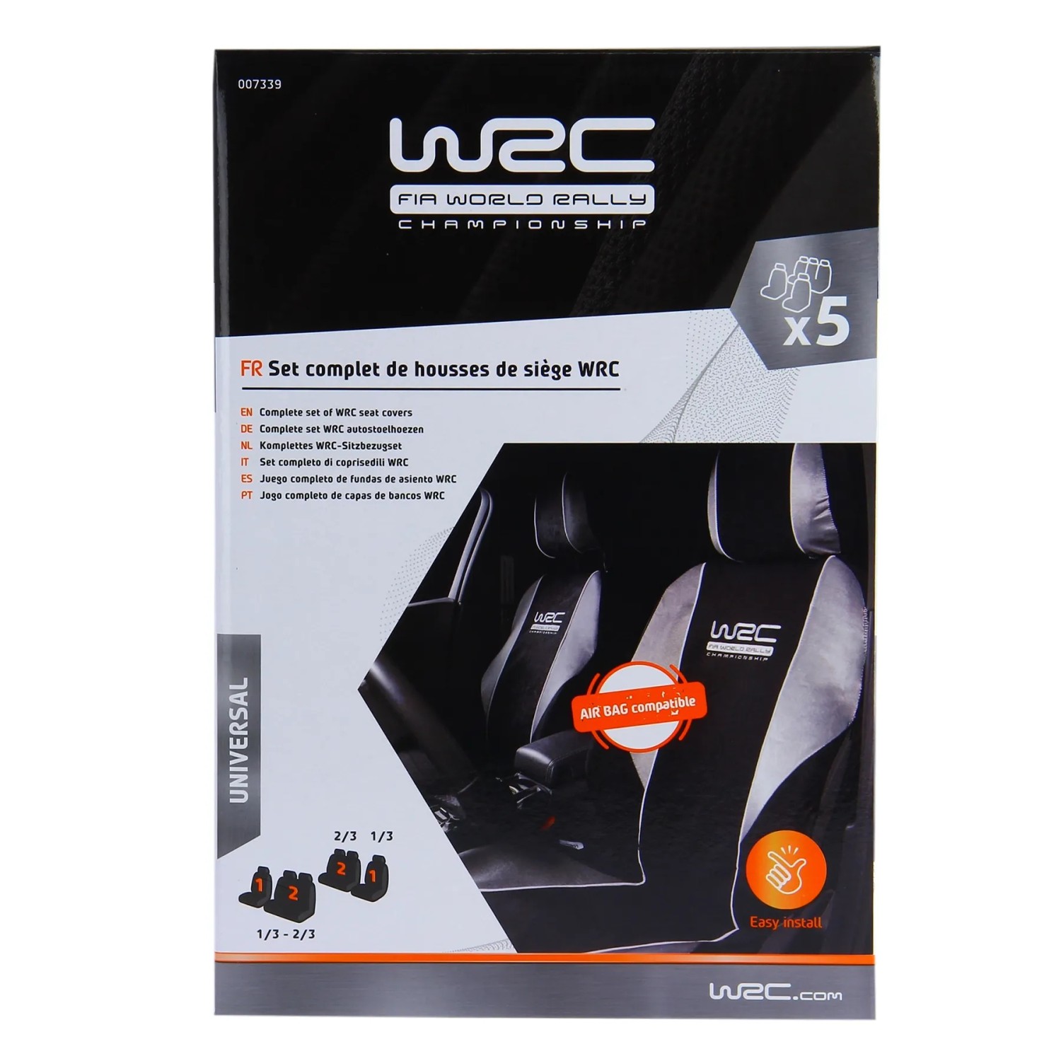 t.b.t Set coprisedili auto, taglia universale, compatibile con airbag, facile installazione.