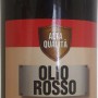 Bottiglia di olio rosso per legno. Ideale per la cura e la protezione delle superfici in legno.