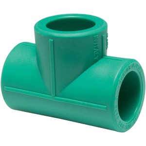 Raccordo a T verde per cassette WC, ricambio per impianti idraulici.