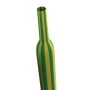 Guaina termorestringente verde e gialla per isolamento cavi.