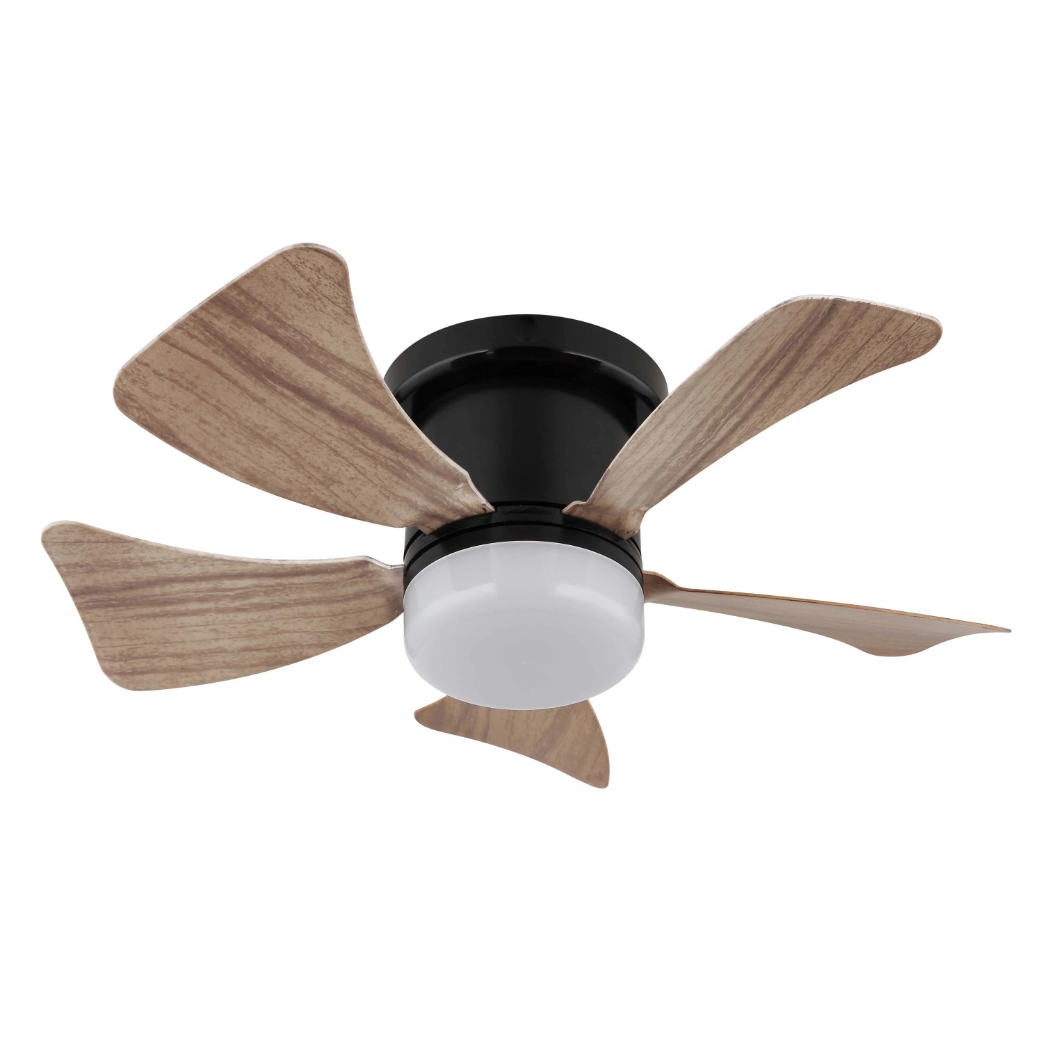 Ventilatore Da Soffitto In Legno 50 Cm Con Luce LED E Telecomando/APP – Motore Silenzioso, 6 Velocità, Dimmerabile
