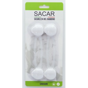 SACAR serrature per armadietti, confezione da 2, per la sicurezza dei bambini nella stanza dei bambini.