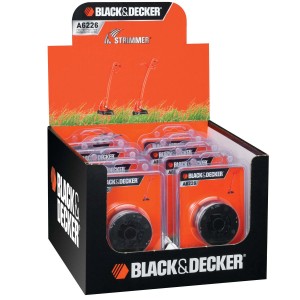 Filo per decespugliatore Black&Decker A6226, bobine in scatola display.