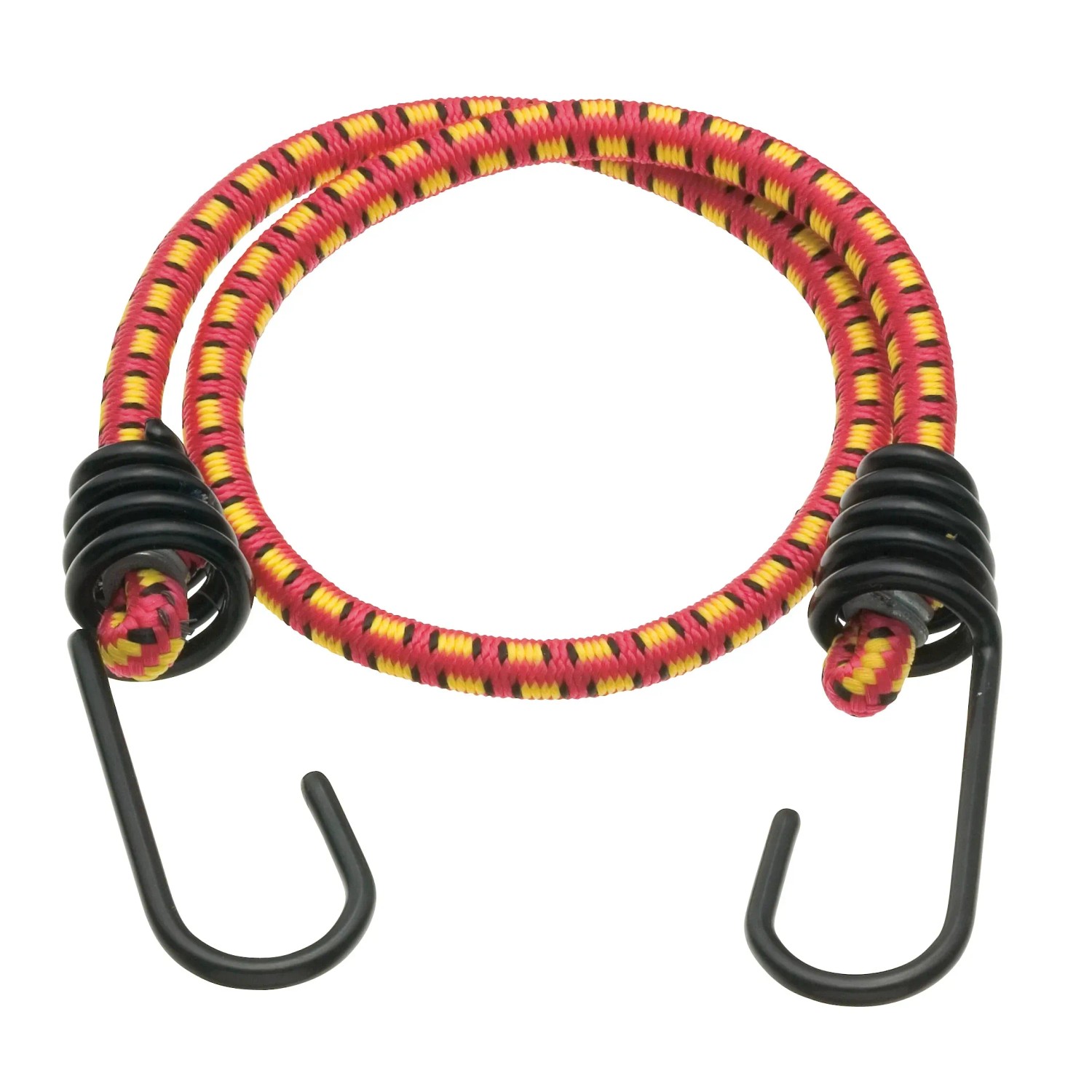 Elastici Di Tensione Con Ganci, 4 Pezzi Da 100 Cm, Fissaggi In Gomma Per Bagagli, Bici E Campeggio - Cinghie Nere Con Gancio Antigraffio
