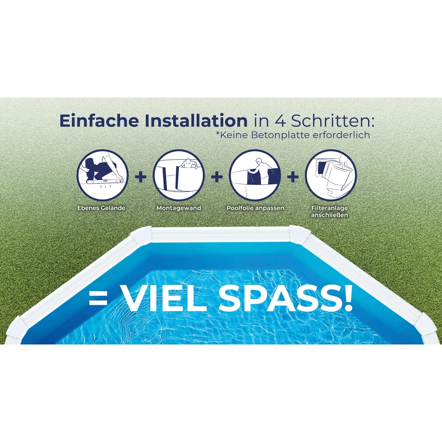 Istruzioni montaggio Gre Pool Bora Bora Oval: 4 passaggi per installare la piscina.