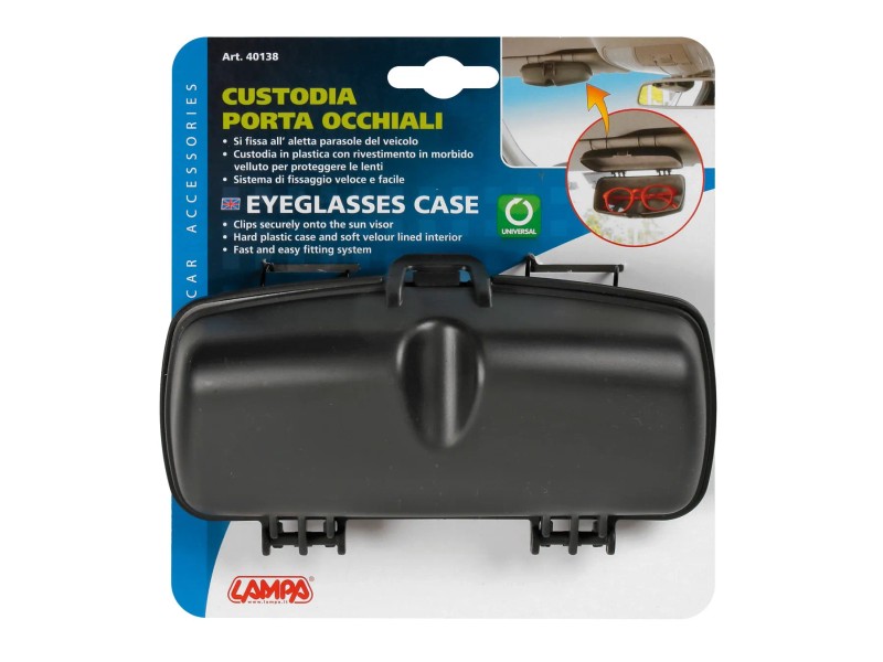 Custodia Porta Occhiali Da Sole Per Auto Mercedes (Grigio) – Compatibile Con Classe C, E, GLK, GLC, GLE - 3