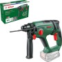 Martello demolitore a batteria Bosch UniversalHammer 18V, verde-nero, con impugnatura ausiliaria. Batteria venduta separatamente.
