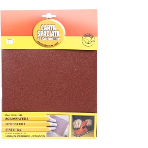Carta abrasiva, t.b.t., per legno, vernice e stucco, Abrasivi
