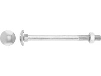 50 Viti A Testa Tonda M8x25 - Zincate, DIN 603, Attacco Quadrato, Per Serrature E Fai-da-te - Foto 6