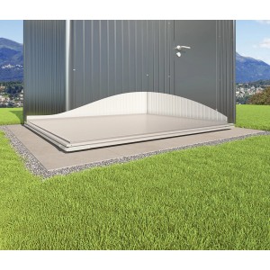 Fondazione Biohort SmartBase per casette da giardino HighLine, Panorama, AvantGarde. Fissaggio a terra e protezione dalle tempeste.