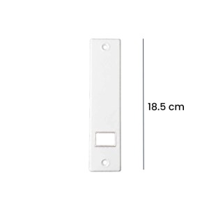 Placca copriavvolgitore pvc interasse 185 mm bianco