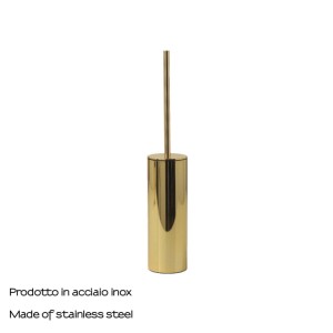 Scopino bagno Elettra in acciaio inox oro