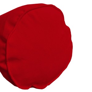 Cuscino/rotolo cervicale rosso rotondo