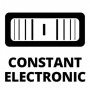 Simbolo di elettronica costante sulla smerigliatrice angolare a batteria Einhell.