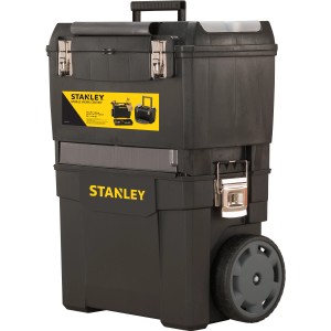 Carrello officina mobile Stanley, officina mobile con volume 25L e vassoio rimovibile.