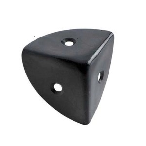 Angolare in acciaio zincato per cassa 28x28x28 cm nero