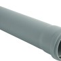 Tubo HT Marley grigio DN 110 con manicotto, lunghezza 1000 mm, per scarico acque domestiche.