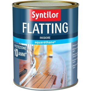 Barattolo di vernice per barche Syntilor Flatting per la protezione e la manutenzione di barche in legno.