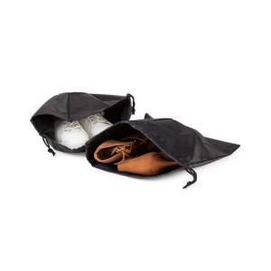 Sacchetti porta scarpe I Love My Shoes set 2 nero 35x35 cm