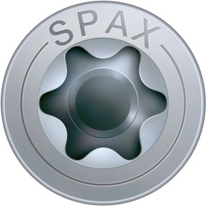 Primo piano: Vite universale Spax a testa svasata con attacco T-Star plus.