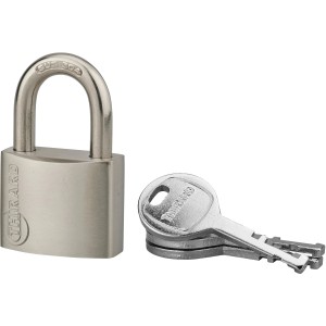 Lucchetto t.b.t. in acciaio inox con chiavi.
