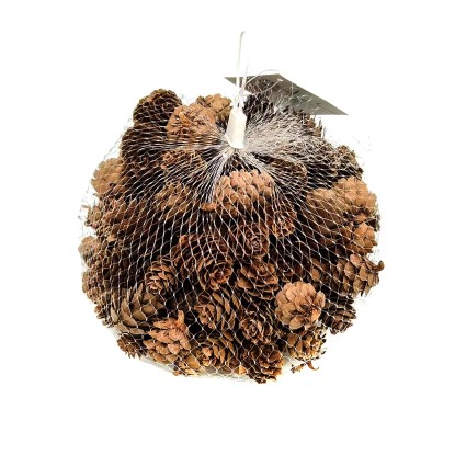 Sacchetto di pigne naturali decorazioni natalizie 200 g