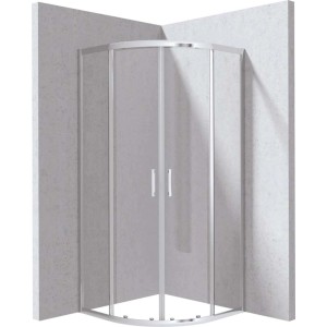 Cabina doccia semicircolare Zulueta Idrostile 900x1950 mm cromo