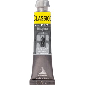 Tubo di colore ad olio "Classico" giallo. Ideale per artisti e hobbisti.