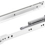Guide a rulli ad estrazione parziale Hettich, 350 mm, acciaio verniciato a polvere bianco, 1 pezzo.