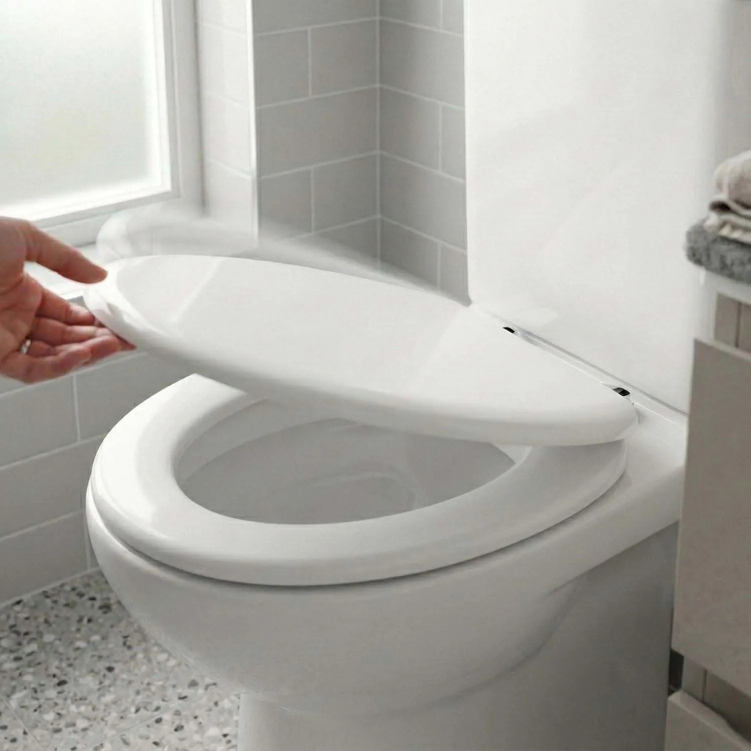 Copriwater universale Varese in legno MDF bianco_3