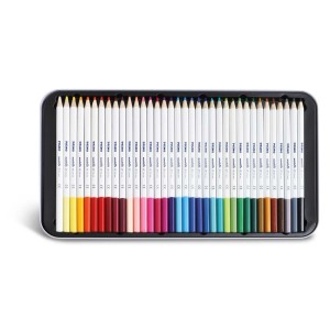 Set t.b.t. Perni in custodia di metallo con molte tonalità.