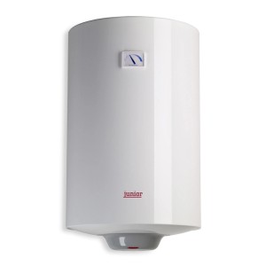 Scaldabagno t.b.t. bianco con indicatore di temperatura.