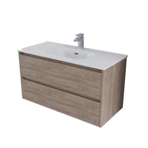 Mobile bagno base lavabo sospesa  Ness 101 2/C natural gray 101x46 cm