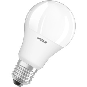 Lampadina LED Osram E27, 9.7W, forma a bulbo, dimmerabile, per illuminazione d'atmosfera.