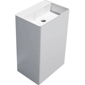 Lavabo Lavandini moderno bianco per il bagno.