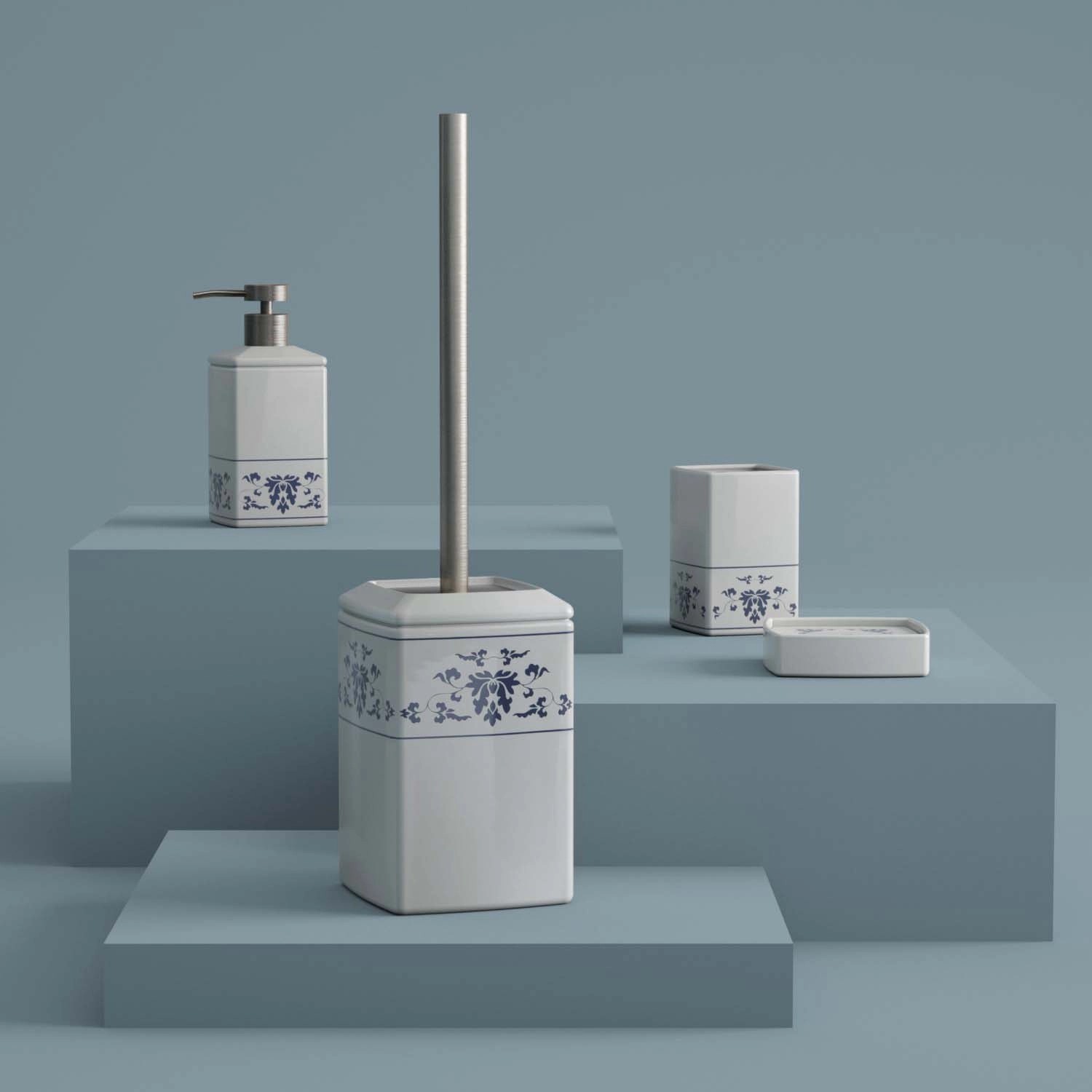 Dosasapone bagno Cixi in porcellana 450 ml bianco/blu_3