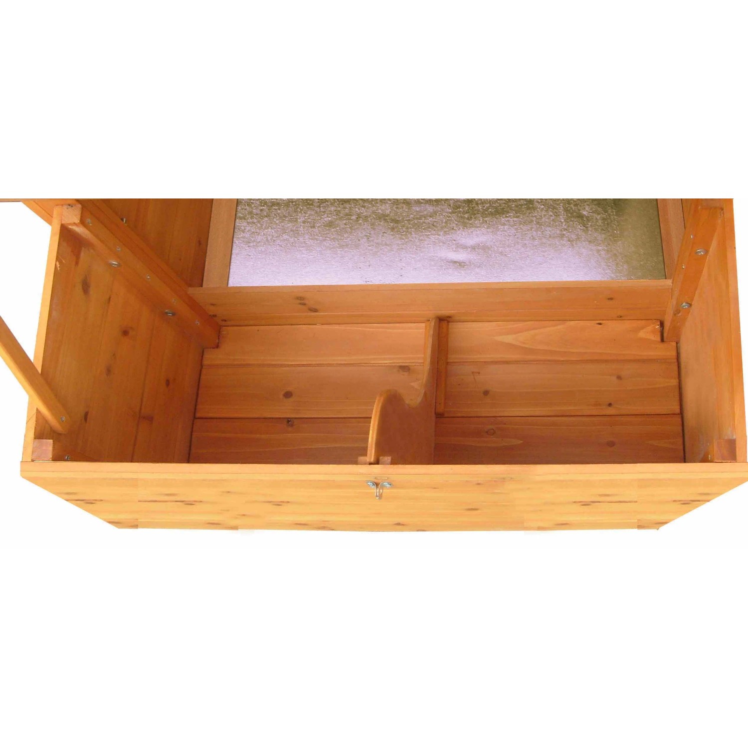 Pollaio in legno a doppio corpo 186x76 cm_4