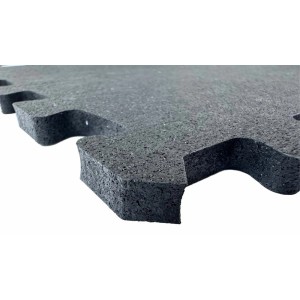 Tappetino grigio t.b.t. con connessione a puzzle, ideale come sottofondo.